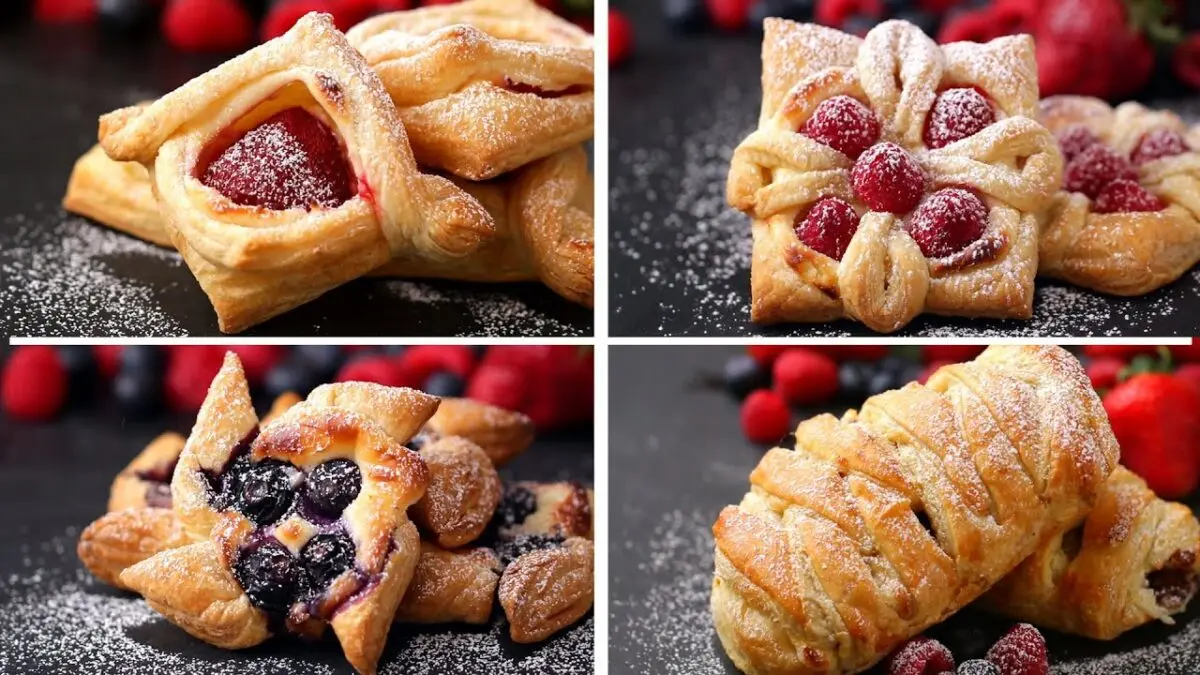 Instant puff pastry. Video