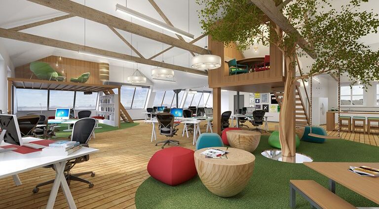 Interesting workplace design