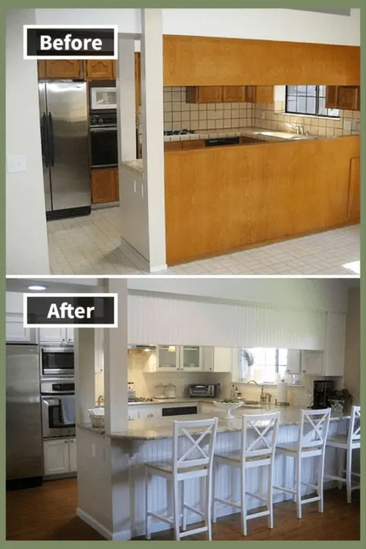 Interior design of a small kitchen: before and after photos