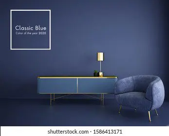Interior in blue, photo