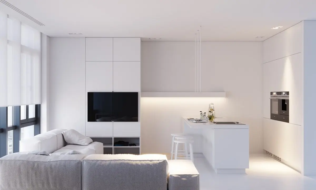 Interior in white