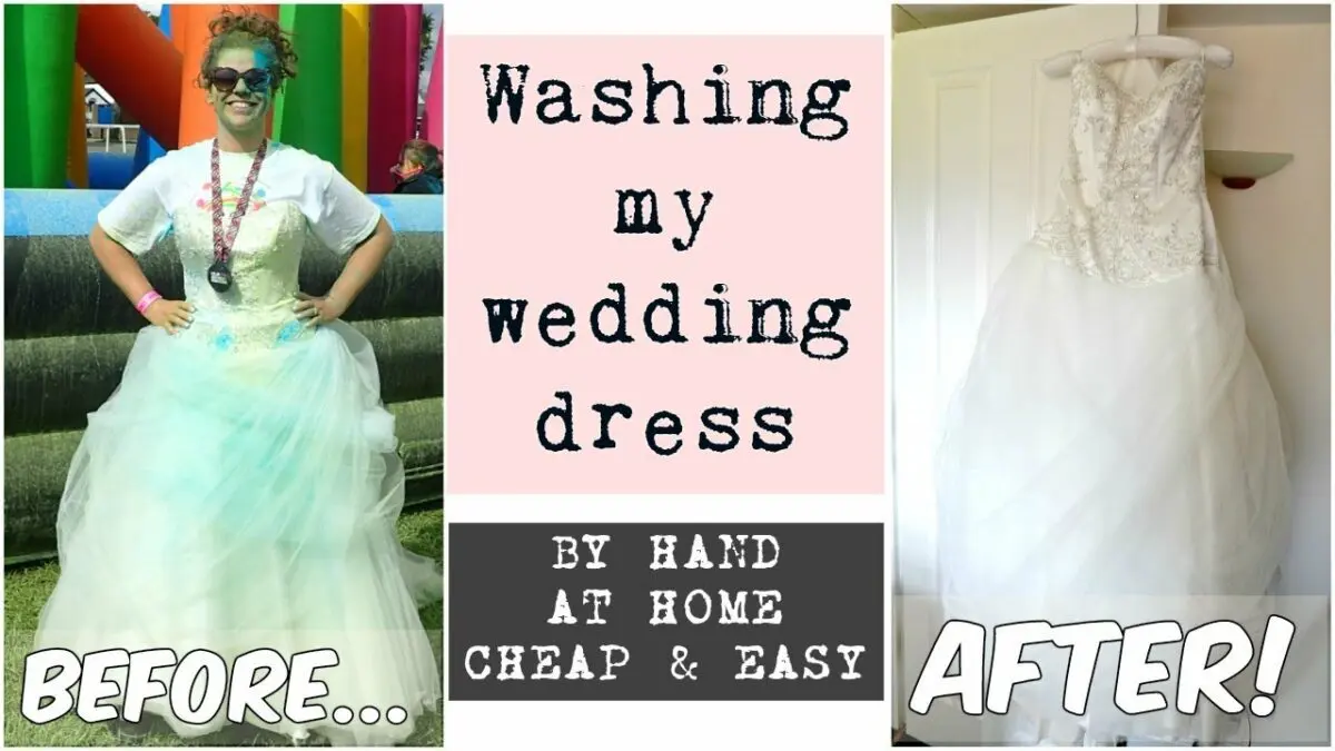 Is it possible to wash a wedding dress at home