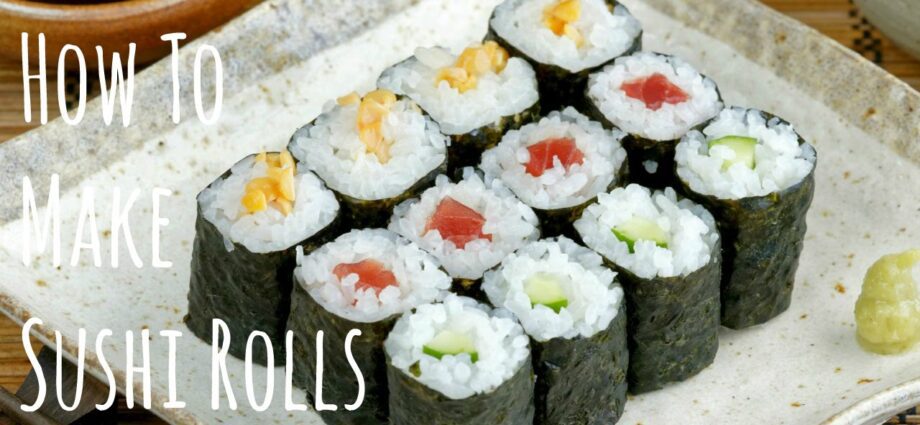 Japanese cuisine: how to make your own rolls? Video