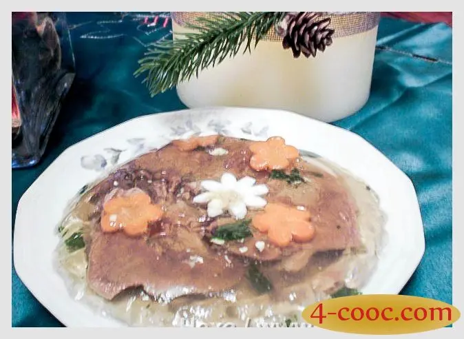 Jellied tongue: recipe for cooking. Video