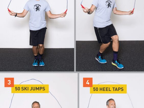 Jumping rope: a set of exercises for a week