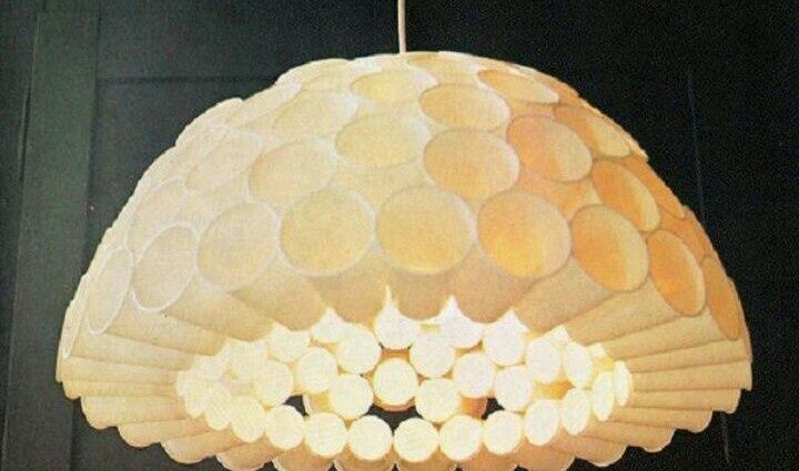 Lamps made of plastic cups