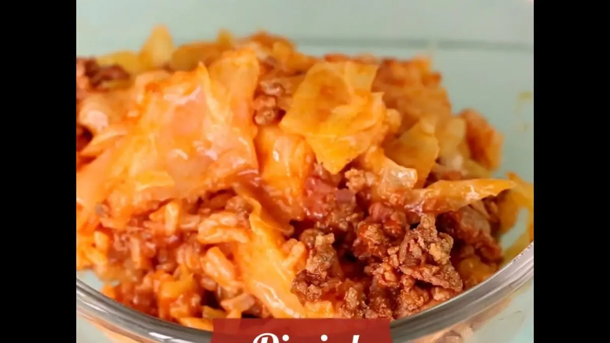 Lazy cabbage rolls are fast and tasty. Video