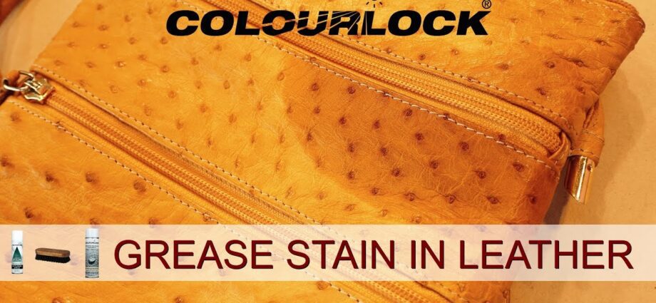 Leather goods: how to remove a greasy stain? Video