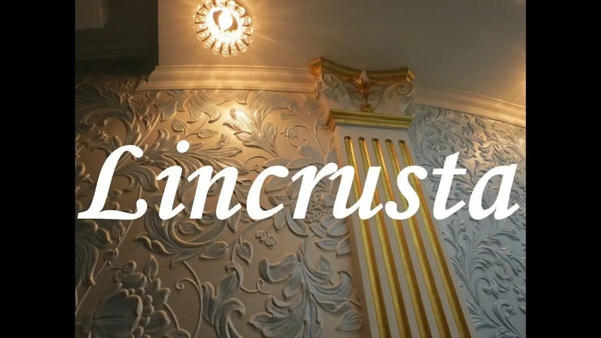 Linkrust wallpaper in the interior. Video