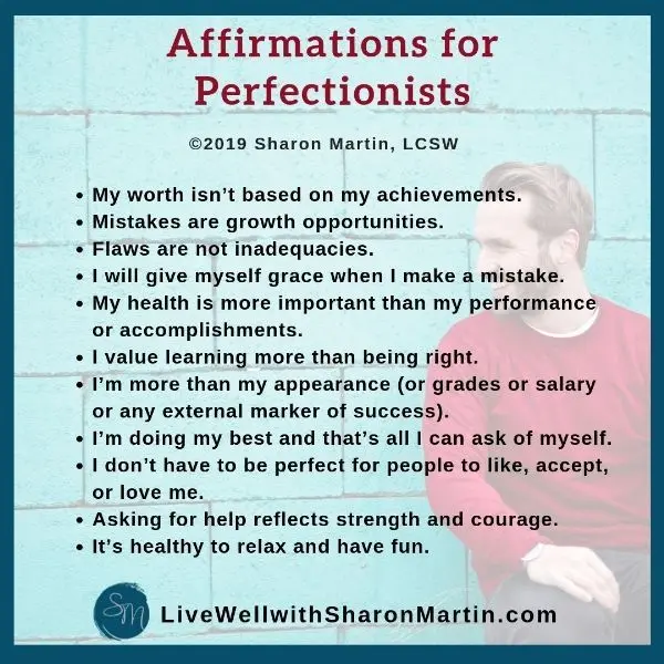 Live better with perfectionism