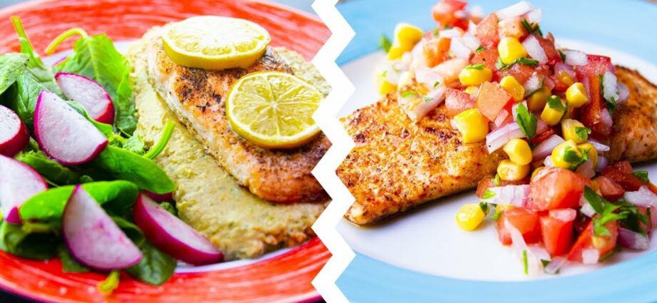 Caloriearme vis voor gewichtsverlies. Video