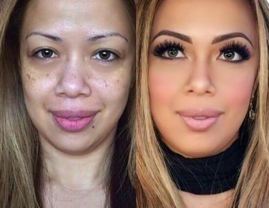 Make up sebelum dan sesudah foto