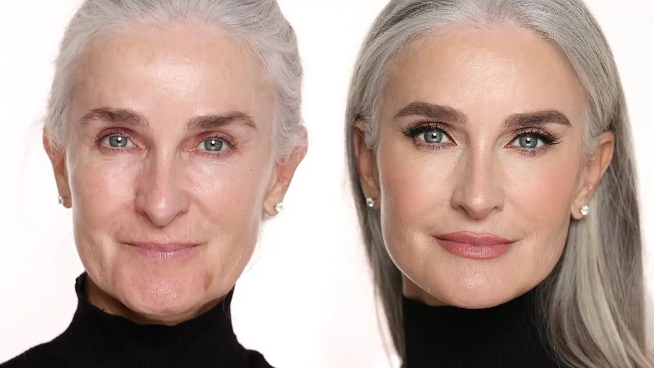 Makeup for mature skin. Video tutorial