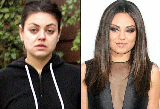 Makeup like a star before and after photos