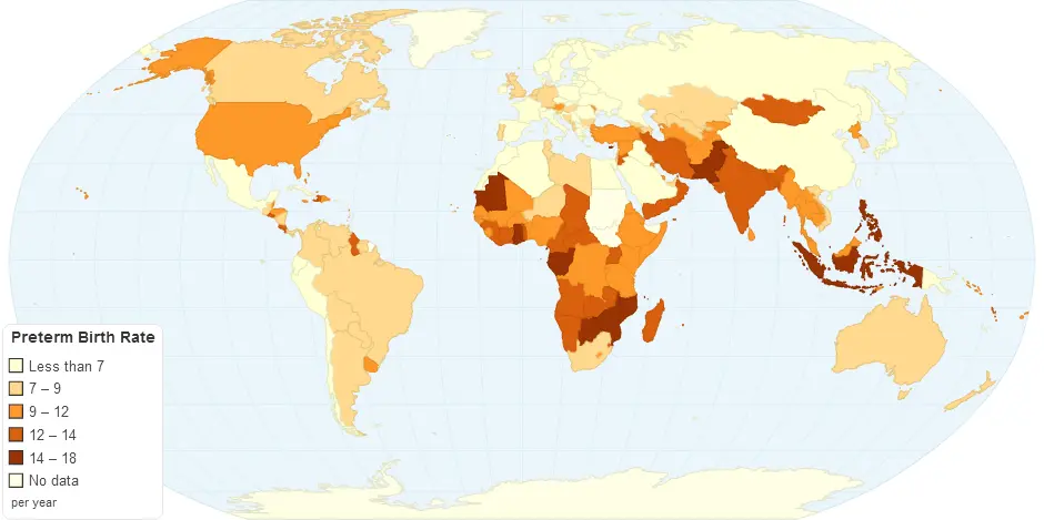 MAP: The Threat of Premature Childbirth