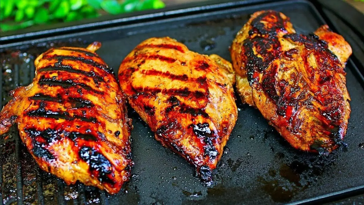 Marinated chicken: recipe. Video