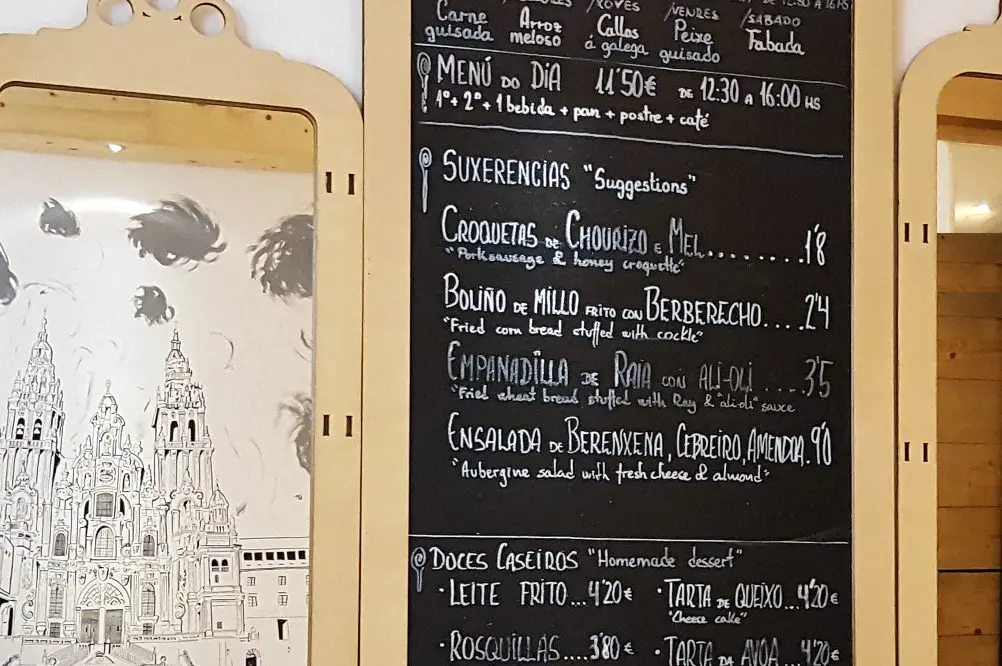 Market Menus in Gastronomic Compostela