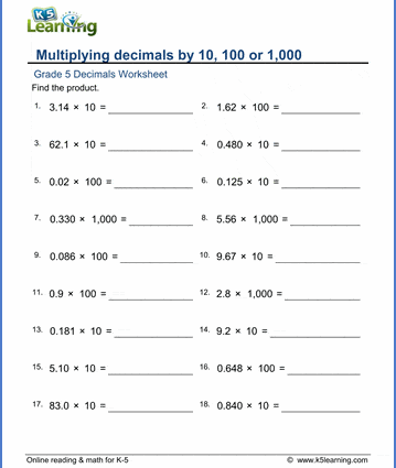 Math for grade 5