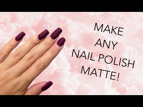 Matte nail polish. Video