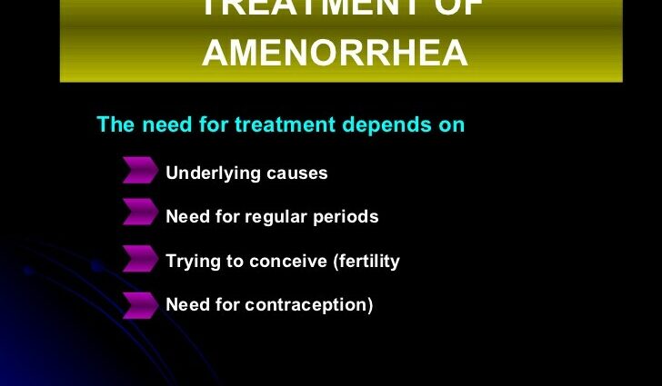 Perawatan medis untuk amenore