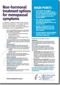 Lekárske ošetrenia pri menopauze