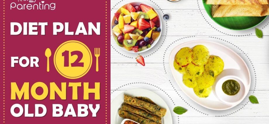 Menu for a child at 1 year and a month: approximate nutrition, diet for a week