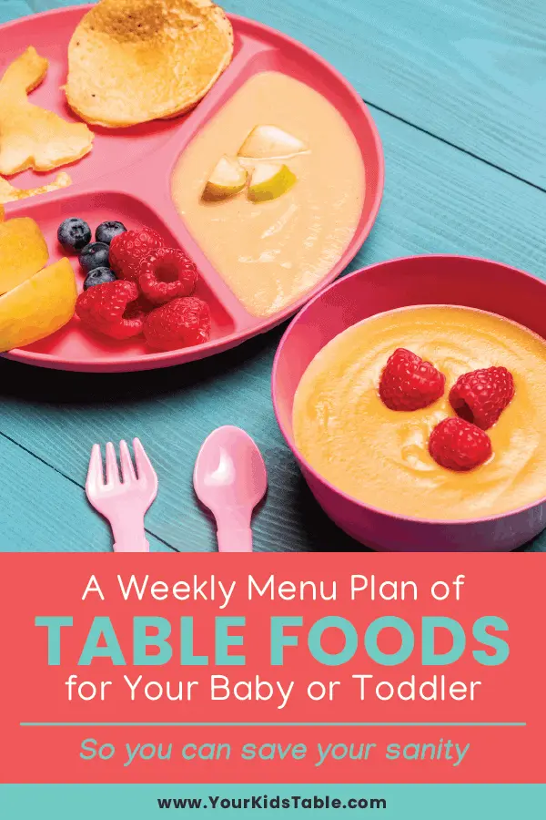 Menu for children from 1 to 2 years old: food, rules, recipes, for a week