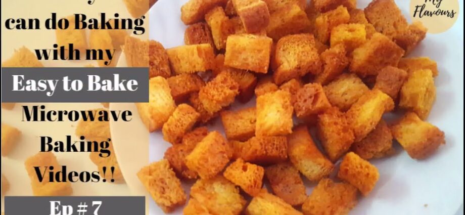 Microwave croutons: how to cook? Video