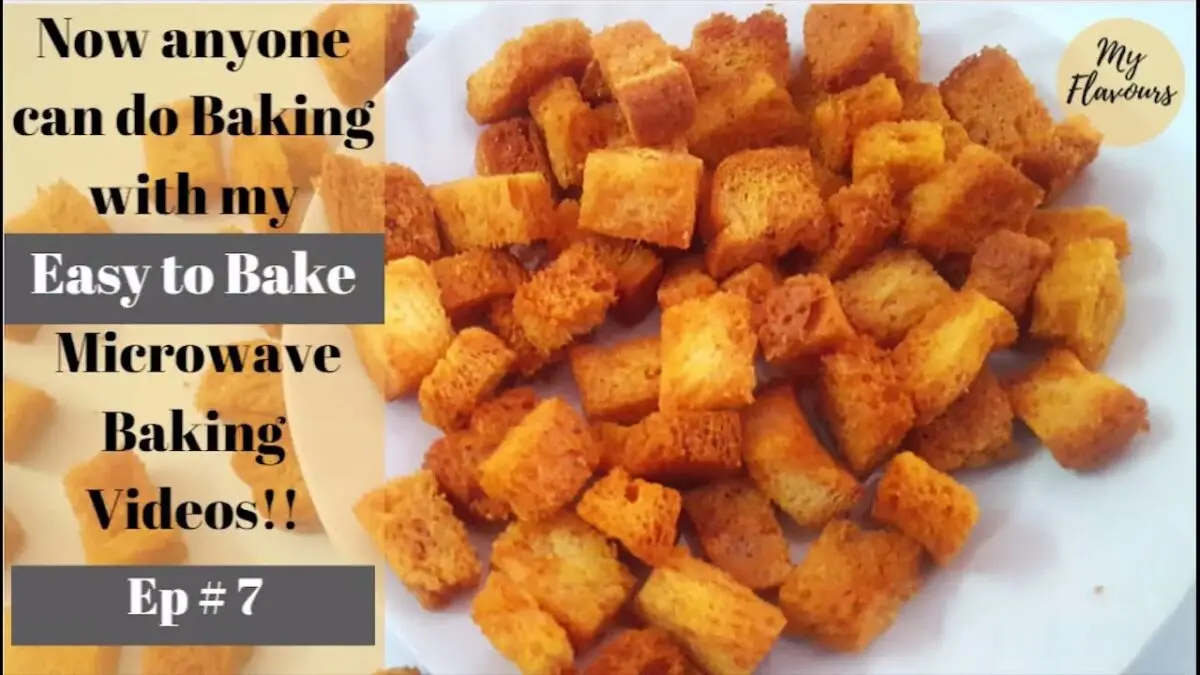 Microwave croutons: how to cook? Video