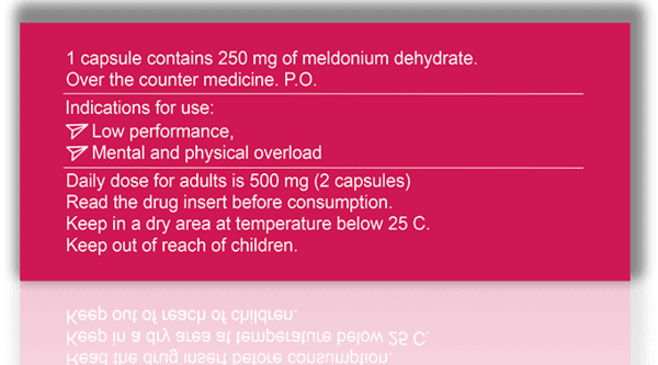 Mildronate or meldonium: indications for use