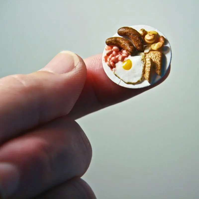 Miniature, small cuisine to enjoy