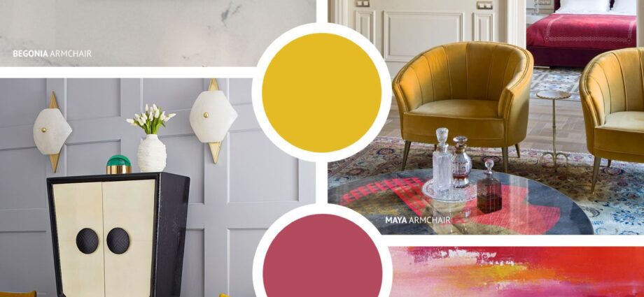 Modern interior design: trendy color in spring 2018