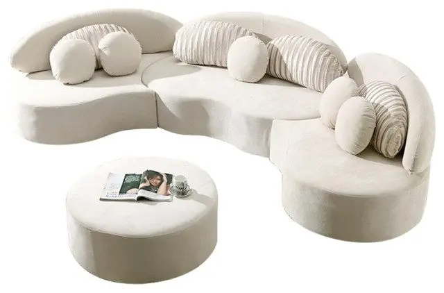 Modular upholstered furniture: trendy sofa