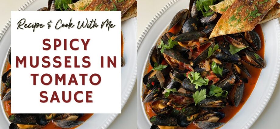 Mussels in tomato sauce: video recipe