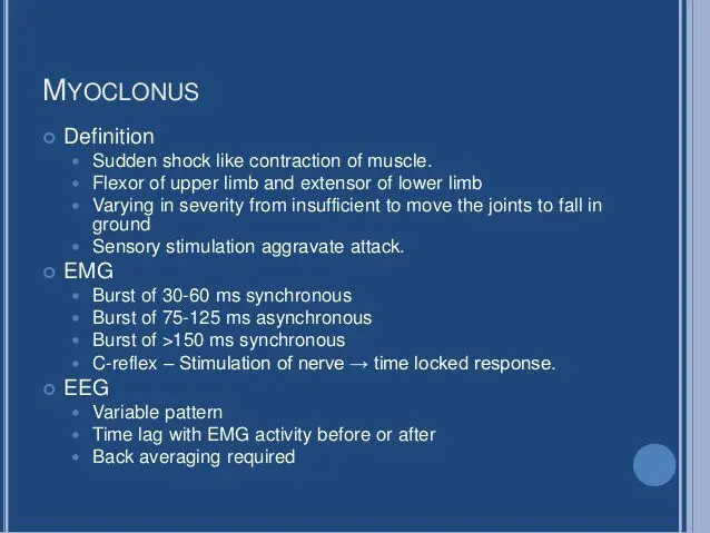 Myoclonus: Definition, Causes, Treatment