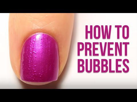 Nail polish bubbles: what to do? Video