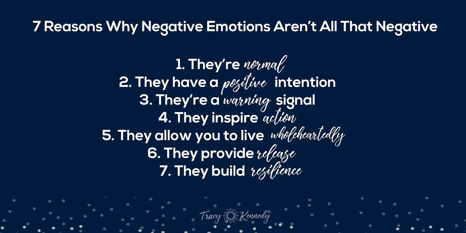 &#8220;Negative emotions do not exist, they all benefit us&#8221;