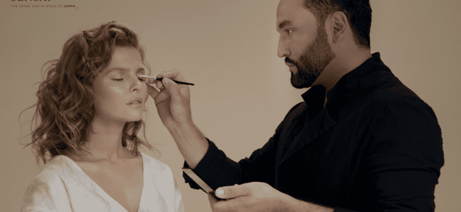 New Year&#8217;s makeup from Serdar Kambarov: photo in stages