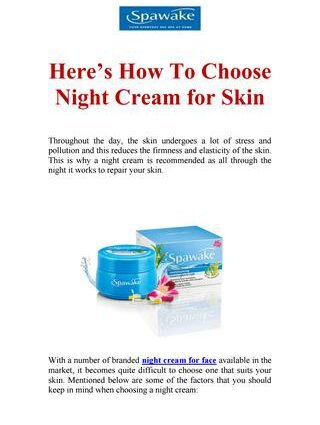 Night cream: paano ito pipiliin?