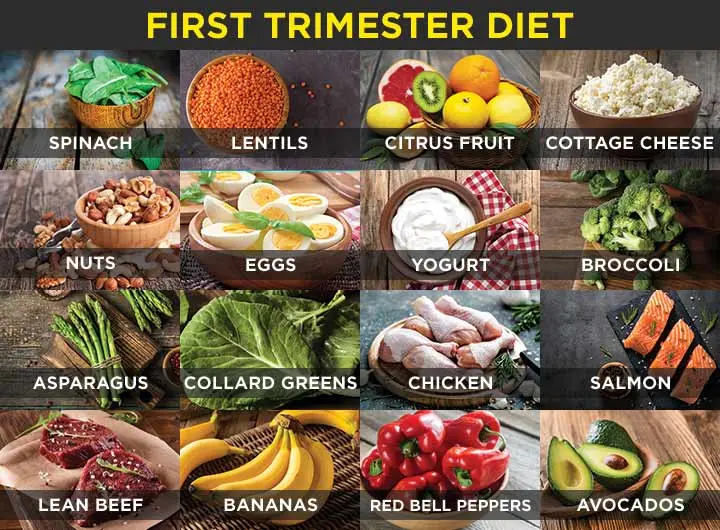 Nutrition for a pregnant woman in the first trimester: what you can eat, what not, the menu