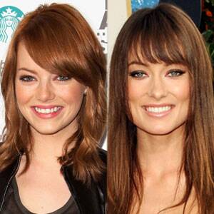 Olivia Wilde and Emma Stone for Revlon