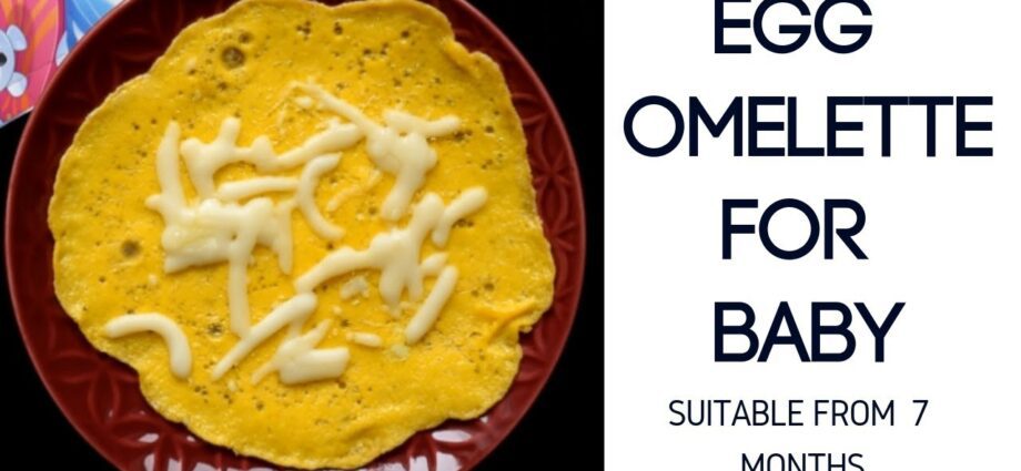 Omelet for a one-year-old child: a recipe. Video