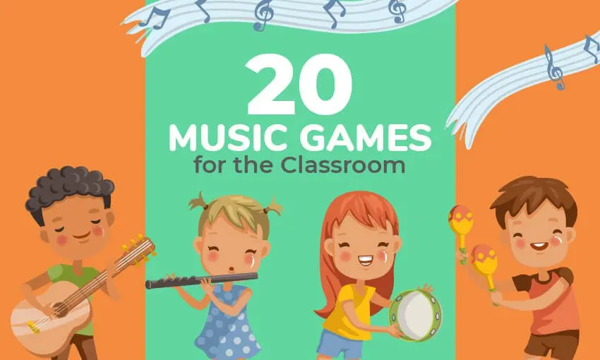 Outdoor music games for children in kindergarten