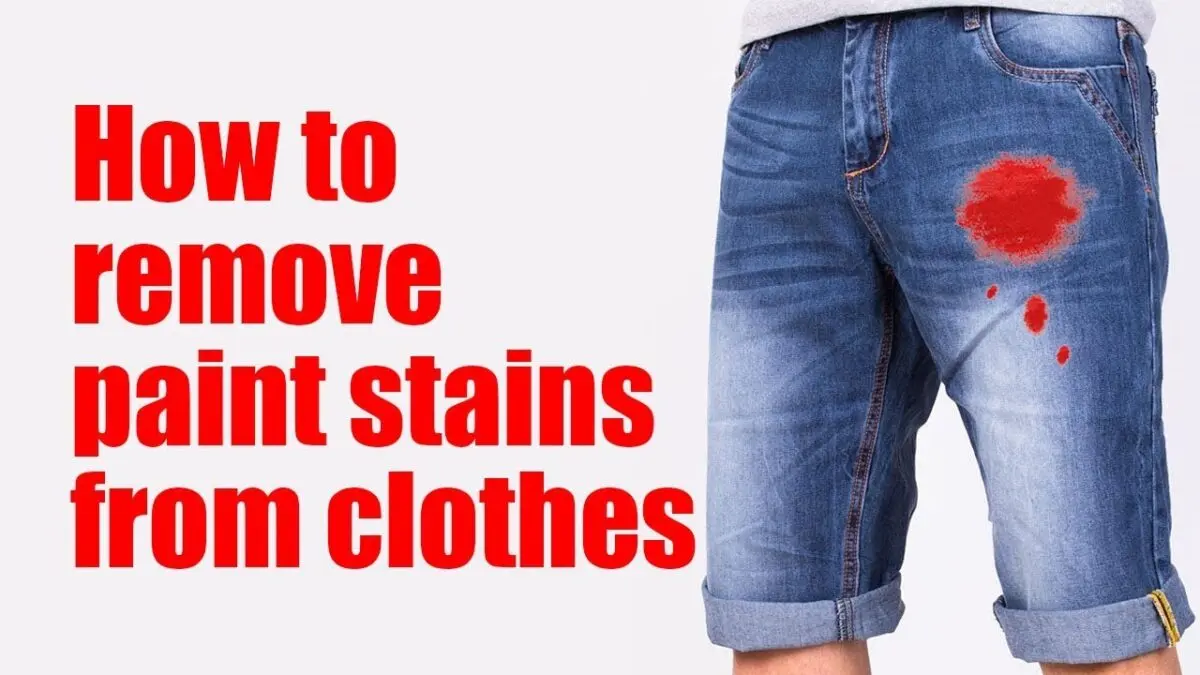 Paint stains: how to remove from clothes? Video