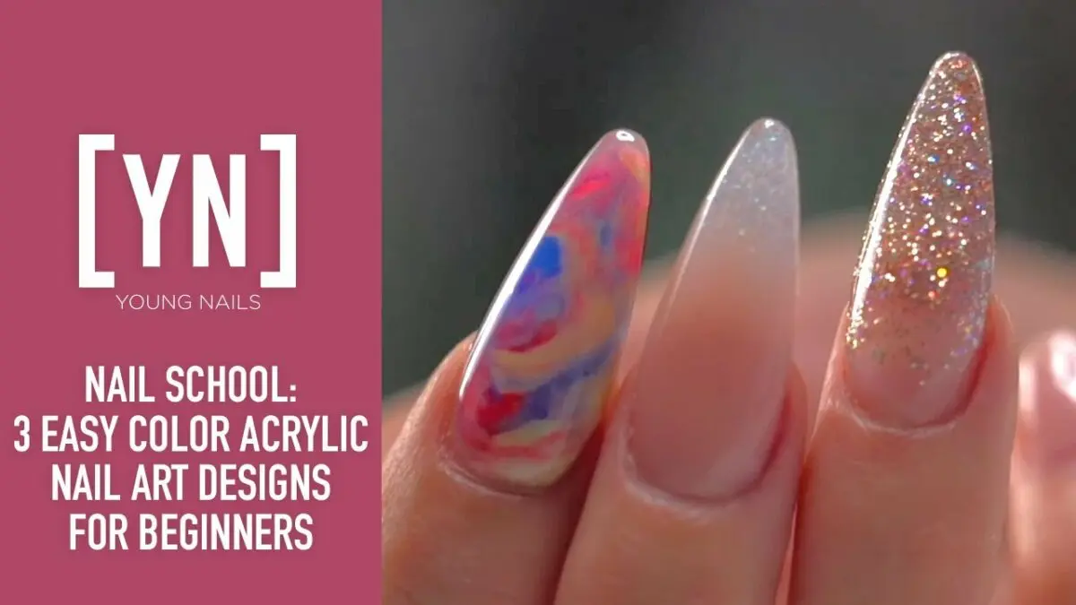 Painting nails with acrylic paints. Video master class