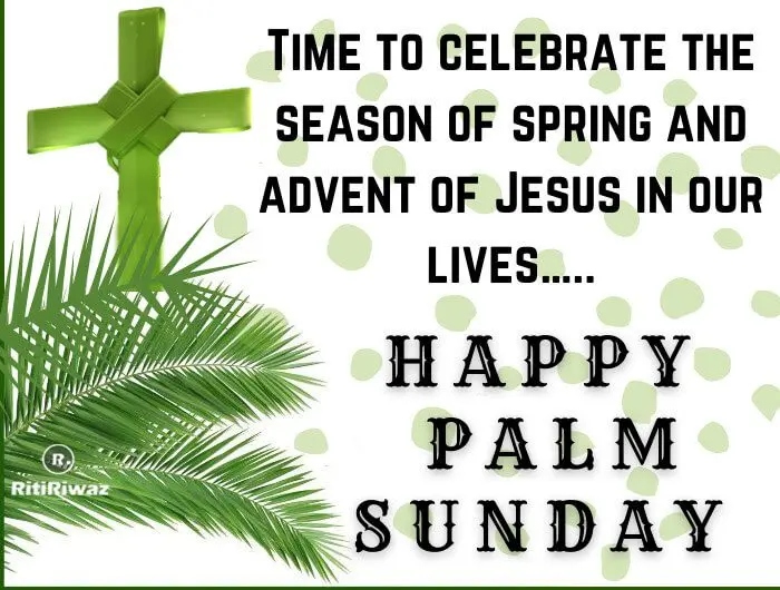 Palm Sunday and other days of the year when cleaning is prohibited