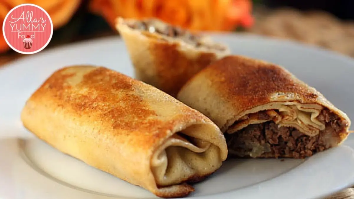 Stuffed pancakes with mushrooms: a delicious recipe. Video