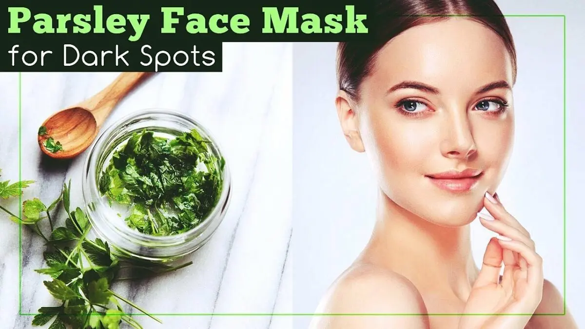 Parsley face masks. Video