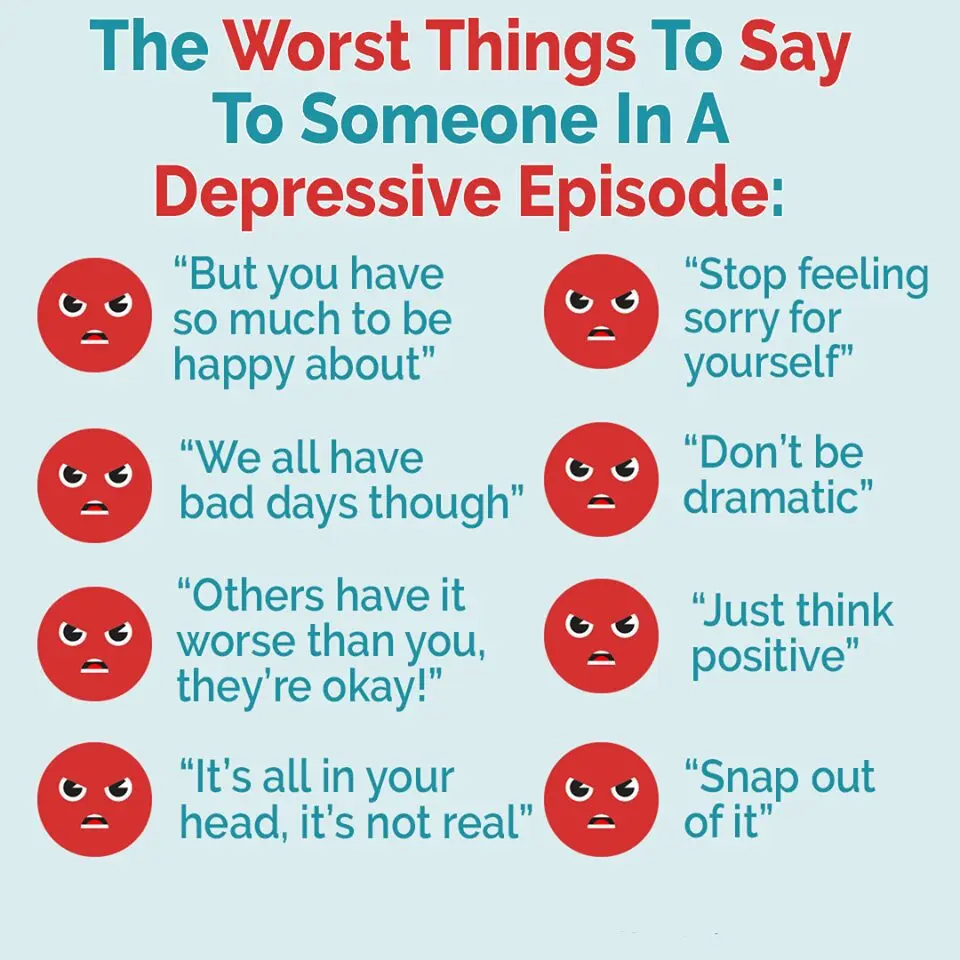 People who say these words are depressed.