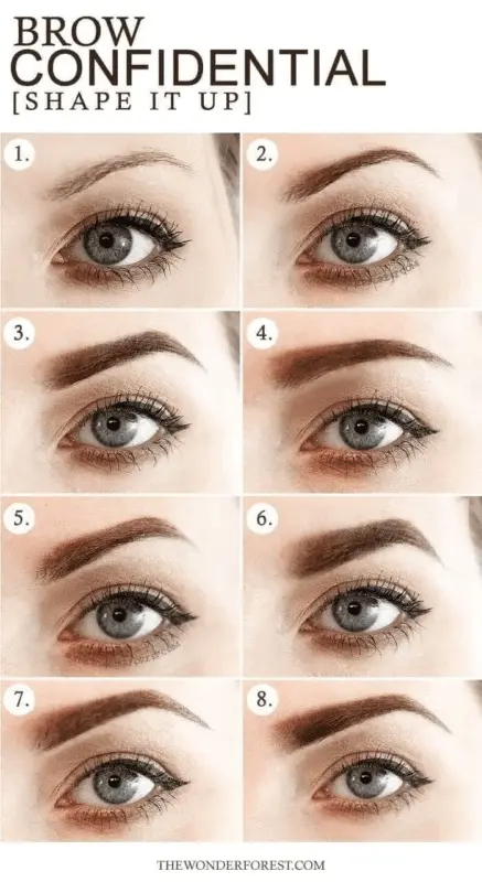 Perfect eyebrow shape how to make: 25 photos before and after